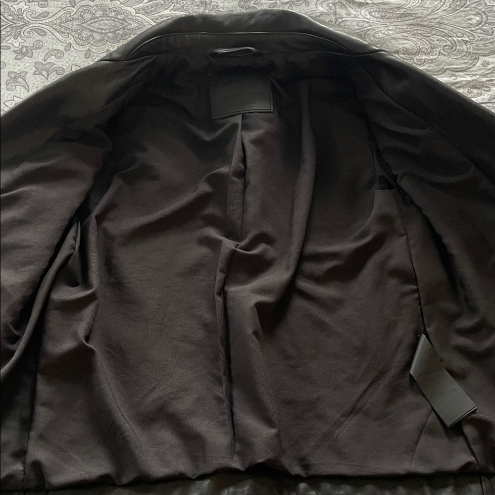 All Saints black Leather Jacket - Picture 10 of 15